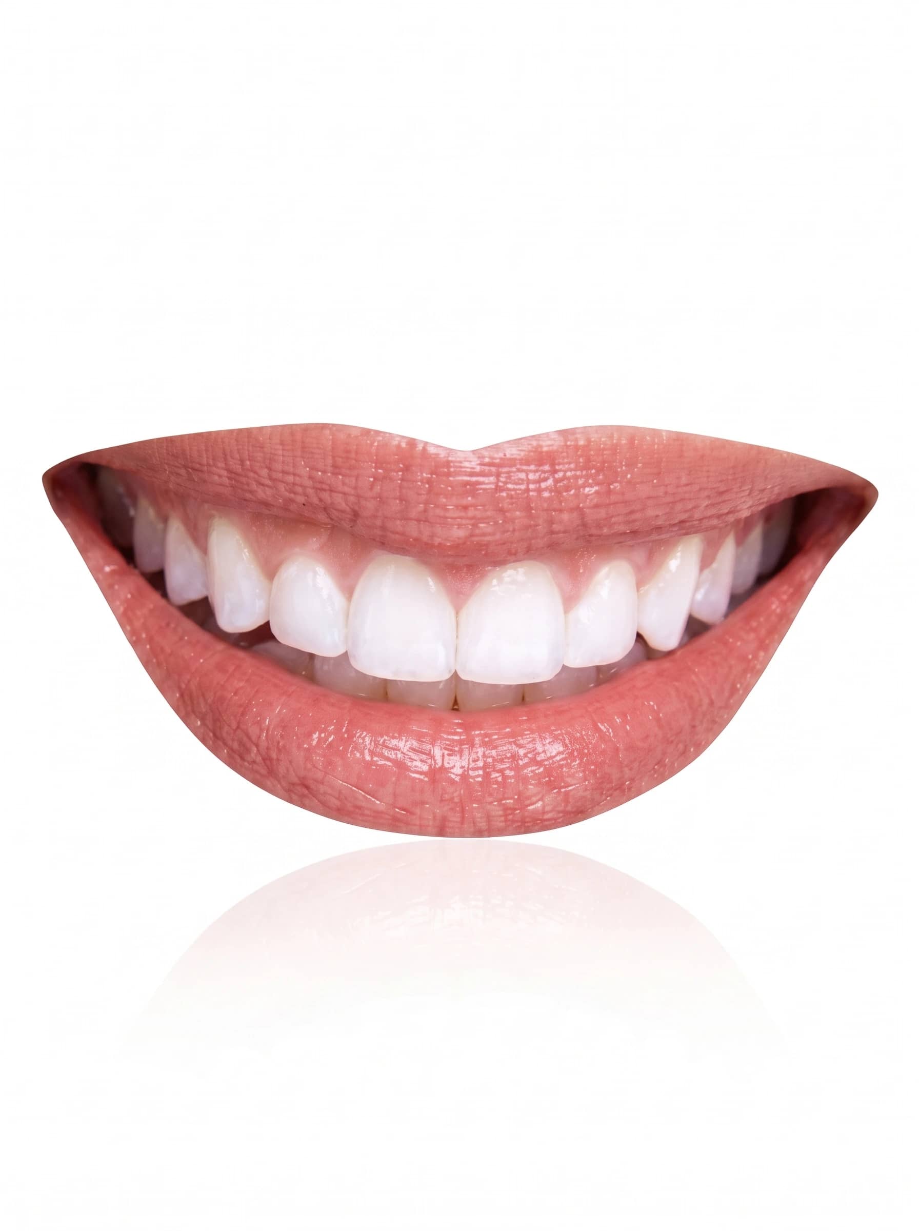 Close-up of a finished smile design